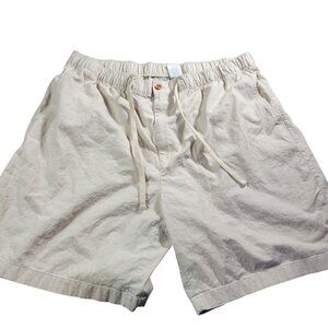 Oak Hill Shorts Mens 2XL Biege Linen Blend Pockets Hiking Outdoor Stretch